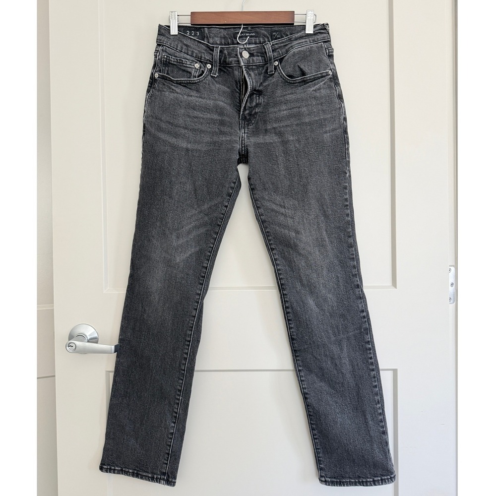 Lucky Brand‎ Men's 223 Straight Black Distressed Jeans size 30/32